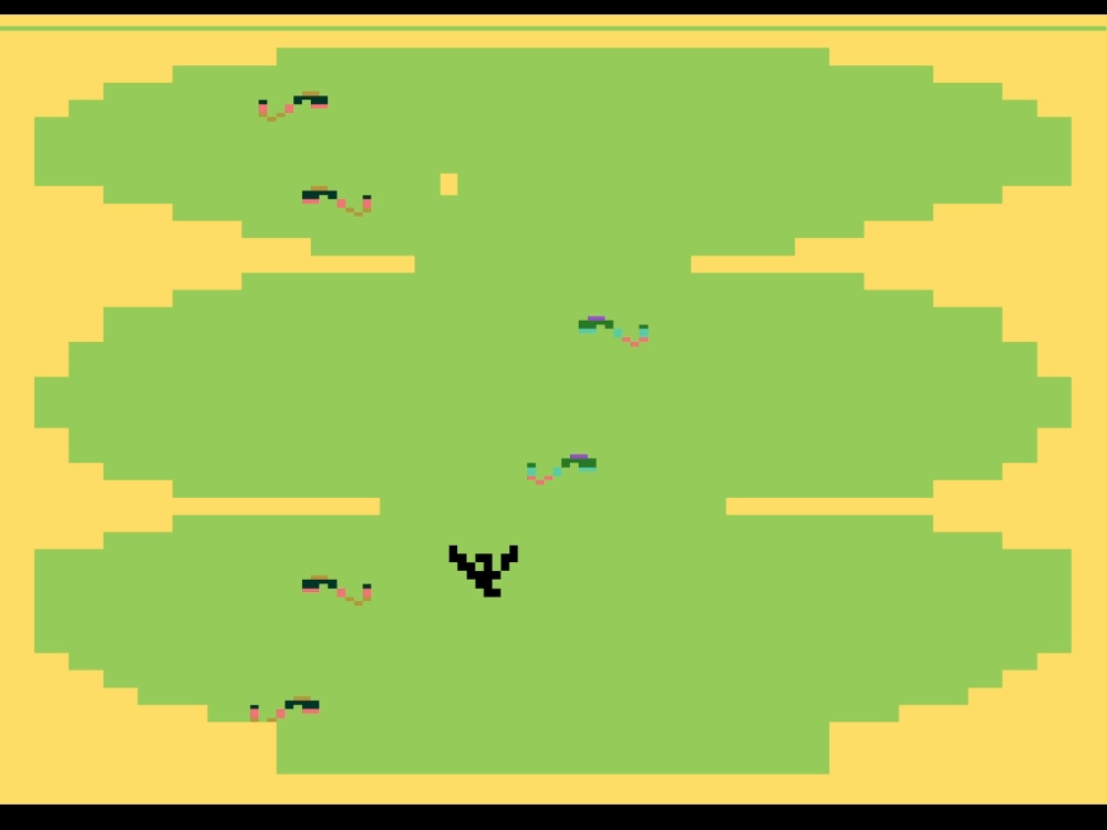 Gameplay of Swordquest Fireworld for Atari 2600